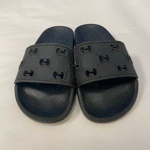 Gucci GG Rubber Slides - Size 8 1/2